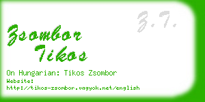 zsombor tikos business card
